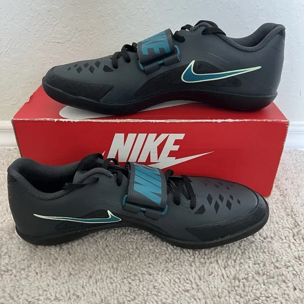 Nike Zoom Rival SD 2 Throw Track Shoes Black Electric Algae FZ9606-001 Size 10